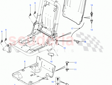 Photo of FRAME AND SPRING RR SEAT CUSHION…