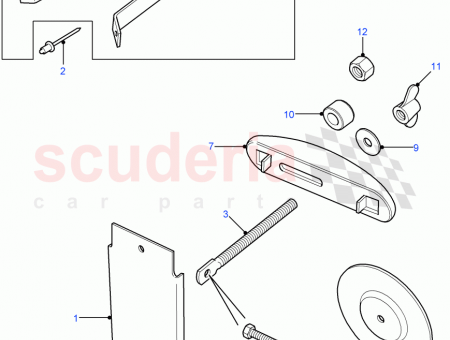 Photo of PLATE SPARE WHEEL CARRIER ANCHOR…