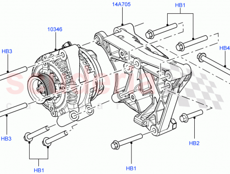 Photo of BRACKET ALTERNATOR…