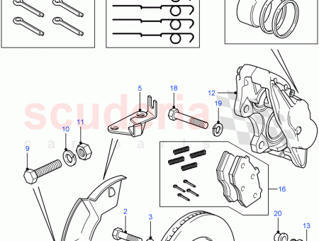 Photo of KIT CALIPER BRAKE PAD MTG PARTS…