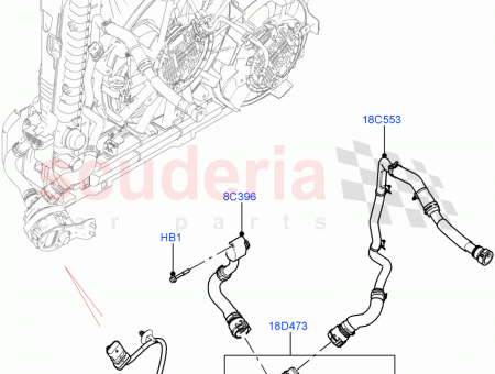 Photo of HOSE TURBOCHARGER TO INTERCOOLER…