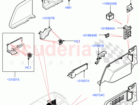 Photo of SUPPORT REAR PACKAGE TRAY TRIM…