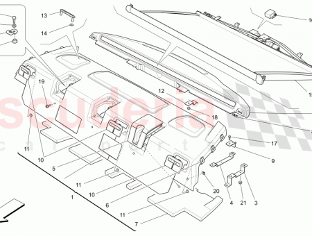 Photo of PARCEL SHELF ASSEMBLY REAR SEAT BENCH THREE PLACES…