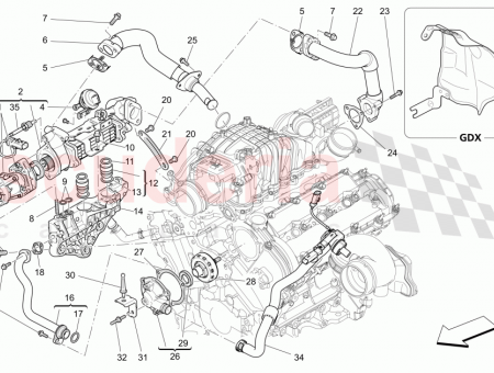 Photo of PIPE BETWEEN EGR AND INTAKE MANIFOLD…