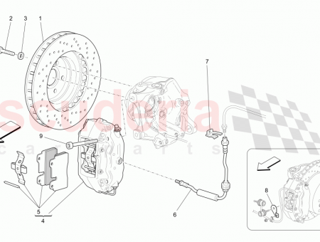 Photo of RH REAR CALIPER ASSEMBLY Alluminium polished coloured caliper…