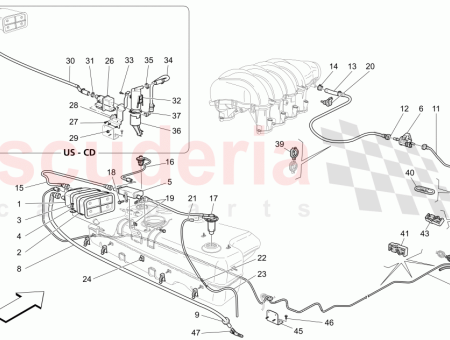 Photo of FUEL VAPOR FILTER SUPPORT BRACKET…