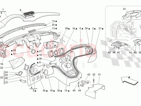 Photo of DASHBOARD ASSEMBLY CUOIO HIDE 364014604 CUOIO SELLA SELLA…