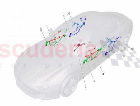 Photo of RH FRONT DOOR WIRING HARNESS SURROUND VIEW CAMERA…