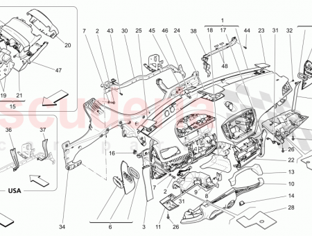 Photo of STEERING COLUMN UPPER GUARD ZEGNA EDITION INTERIORS BROWN…