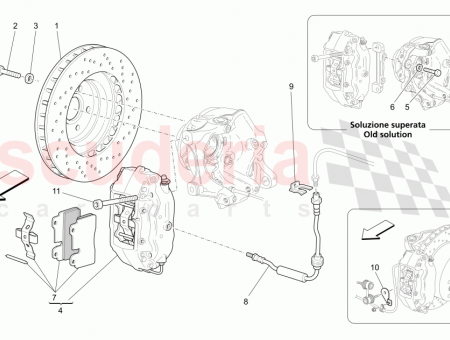 Photo of LH REAR CALIPER ASSEMBLY Titanium coloured caliper…