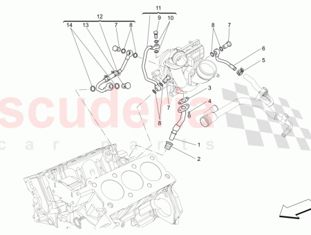 Photo of WATER RETURN SLEEVE FROM TURBOCHARGER…