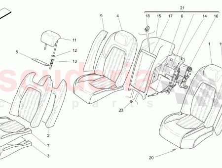 Photo of REAR RH SEAT ASSEMBLY COMFORT LUXURY REAR SEATS…