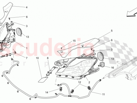 Photo of LH HEADLIGHT WASHER PLATE…