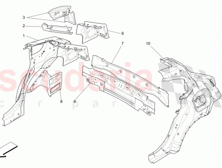 Photo of UPPER LH HEADLIGHT HOUSING GUIDE…