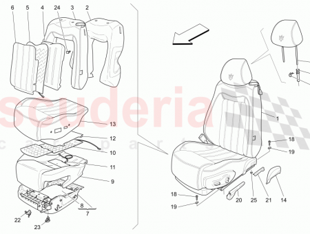 Photo of FRONT LH SEAT ASSEMBLY Comfort Pack front seats…