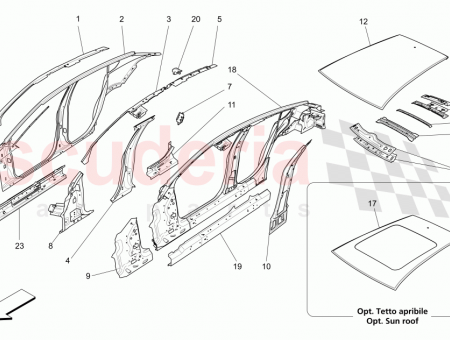 Photo of RH SIDE BODY PANEL FRAMEWORK WITH WHEELHOUSE…