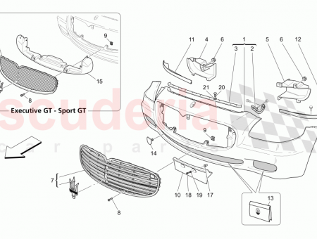 Photo of FRONT GRILLE ASSEMBLY Executive GT Version…