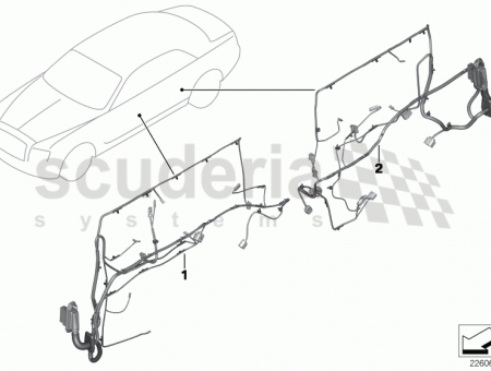 Photo of Door wiring harness rear 61 12…