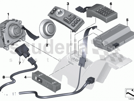 Photo of Control unit centre armrest rear comp 61 31…