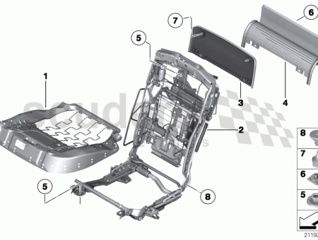 Photo of Seat frame comfort seat right 52 20…