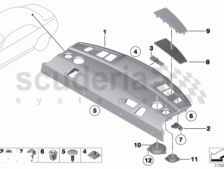 Photo of REAR WINDOW SHELF 51 46…