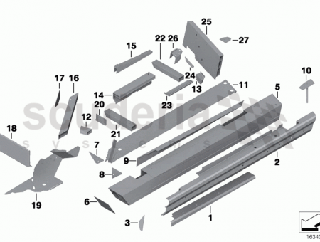 Photo of Support for frame side member right 41 13…