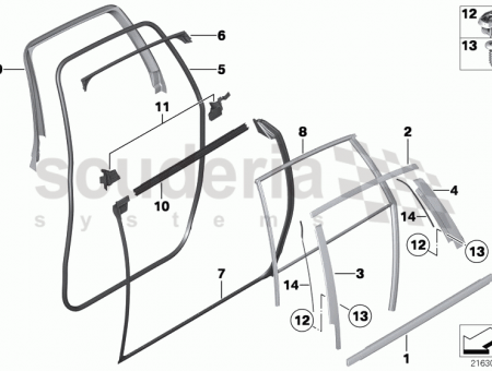 Photo of INNER RIGHT WINDOW CHANNEL COVER 51 35…