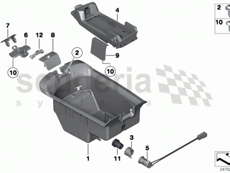 Photo of Trim catch centre armrest 51 16…