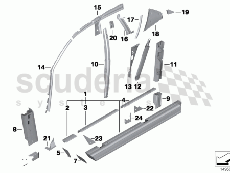 Photo of Cover for frame side member left 41 12…