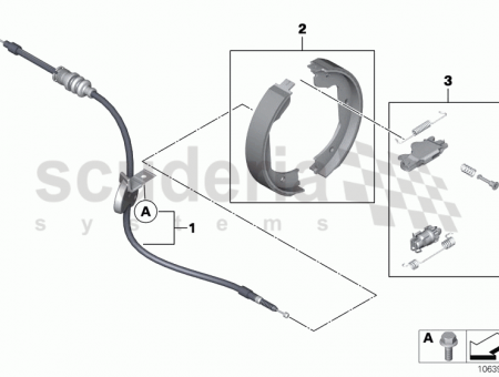 Photo of Bowden cable set parking brake 34 40…