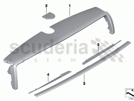 Photo of Finisher assy instrument panel upper 51 45…