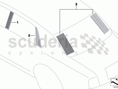 Photo of Curtains rear door with sliders right 51 43…