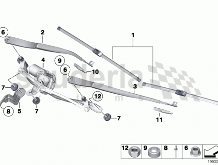 Photo of Linkage wiper system with motor 61 61…