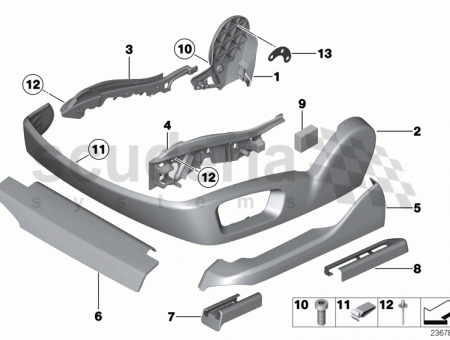 Photo of Finisher upper rail front left 52 10…