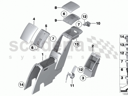 Photo of Cover centre console rear 51 16…