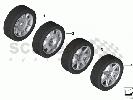 Photo of Wheel and tyre assembly Goodyear rear 36 11…