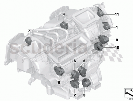 Photo of Actuator right warm air flap 64 11…