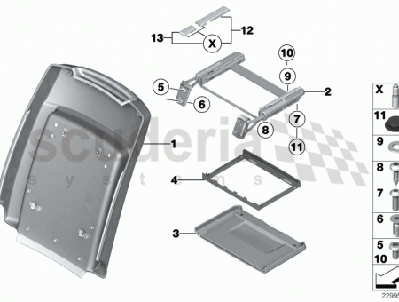 Photo of Rear panel seat leather 52 10…