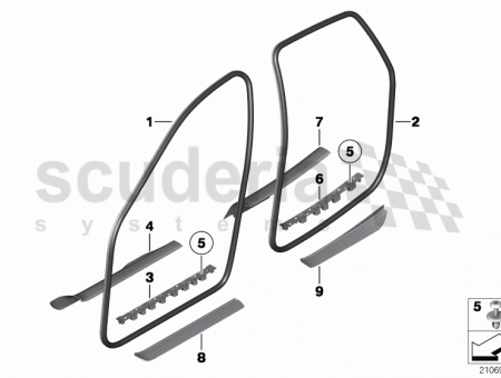 Photo of Carrier cover strip rear left 51 47…