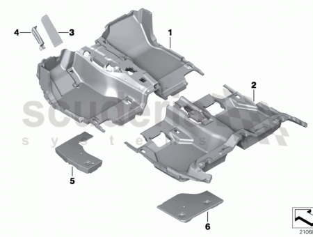 Photo of Foam insert footwell front right 51 47…