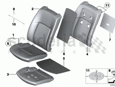 Photo of Foam section A C seat right 52 10…